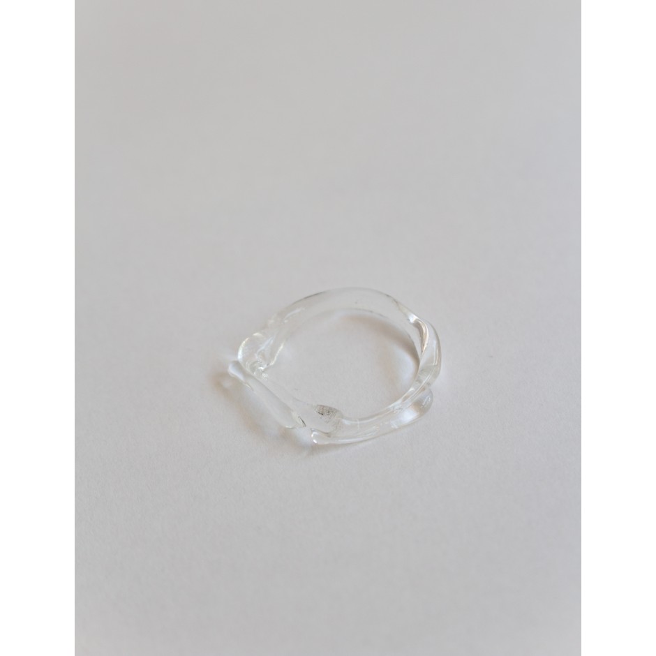 Kati Tola | Bague en verre clair 2 Kati Tola | Bague en verre clair 2