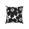 Pieni Unikko housse de coussin 50 x 50 cm, blanc, noir