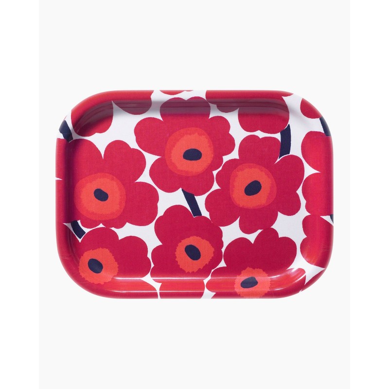Plateau en bois laminé Mini Unikko, Marimekko Plateau en bois laminé Mini Unikko, Marimekko