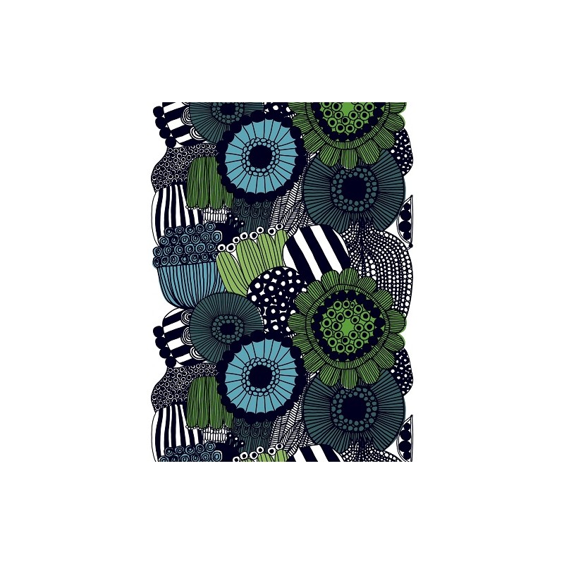 The printed acrylic-coated cotton Siirtolapuutarha fabric, Marimekko The printed acrylic-coated cotton Siirtolapuutarha fabric, Marimekko