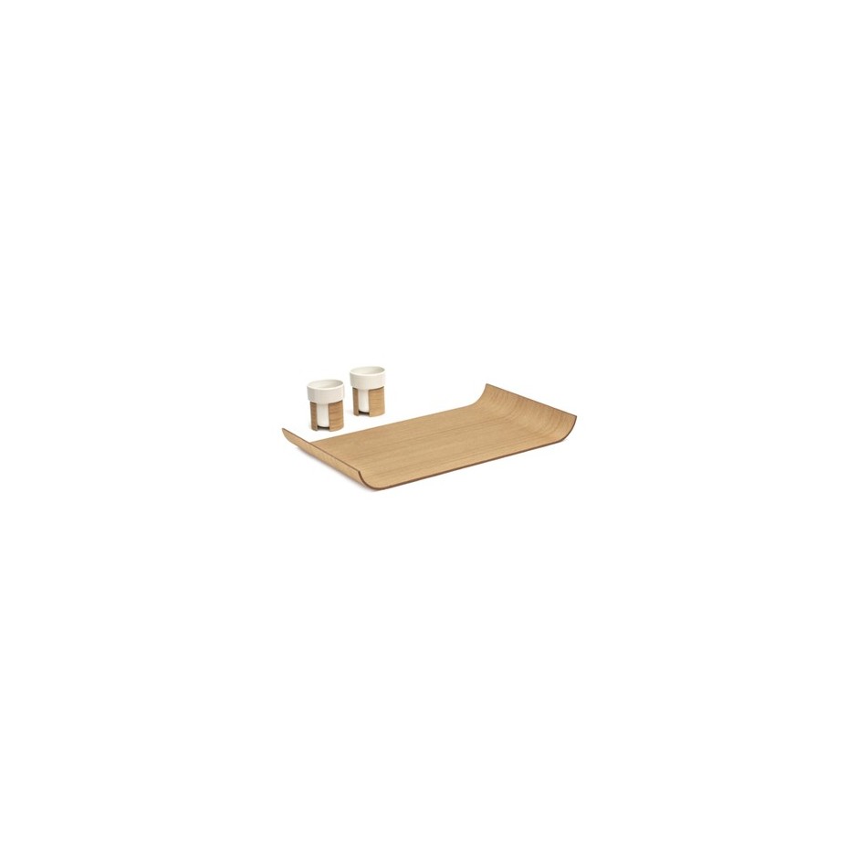 Plateau CJFORM, 50 x 30 x 4.5 cm en chêne stratifié Plateau CJFORM, 50 x 30 x 4.5 cm en chêne stratifié