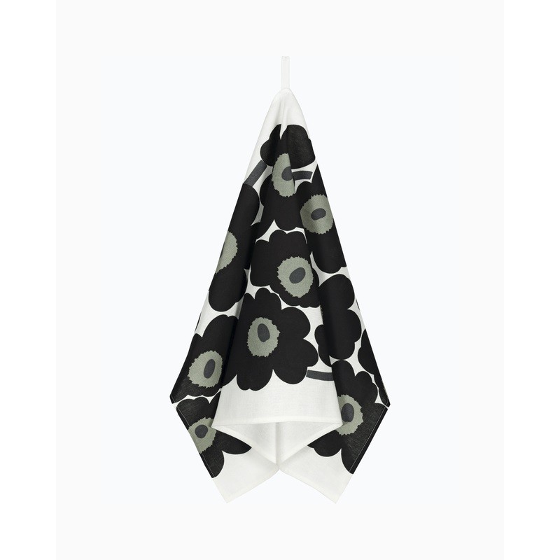 Torchon Marimekko motif Unikko vendu par deux pièces Torchon Marimekko motif Unikko vendu par deux pièces