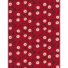 Tissu Marimekko Pieni Unikko en rouge bordeaux et blanc disponible chez finnova paris 5