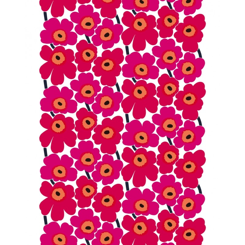 Marimekko acrylic coated cotton fabric with Pieni Unikko print Marimekko acrylic coated cotton fabric with Pieni Unikko print