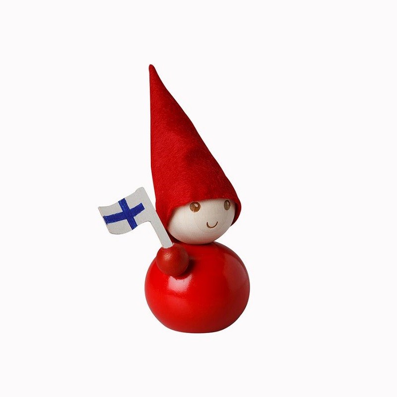 Lutins de la maison finlandaise Aarikka sont fait main dans un centre d'incertion en Finlande Lutins de la maison finlandaise Aarikka sont fait main dans un centre d'incertion en Finlande