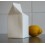 Porcelain Cream Carton, carafe vase en porcelaine