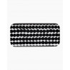 Plateau Marimekko Räsymatto, noir, blanc, plateau en bois, plateau rectanculaire, finnovashop