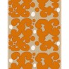 tissu Marimekko, tissu en coton, imprimé à Helsinki en Finlande, orange, design Annika Rimala, tissu éditeur, tissu au mètre