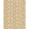 Coton enduit Pieni Unikko beige, Marimekko