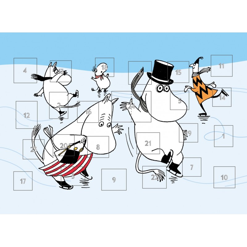 Calendrier de l'avent Moomin A4.