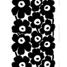 Coton enduit Unikko noir, Marimekko