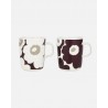 Set de deux mugs Unikko, Marimekko en bordeaux et blanc. Série limité.