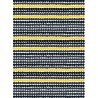 Coton enduit acrylique Marimekko, coton enduit Marimekko avec le motif Rasymatto