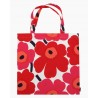 Sac Marimekko, tote bag, Pieni UNIKKO ROUGE en coton