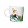 mug moomin Little My in the meadow, mug 3 dl, mug en vitro procelaine, histoires Moomin, Tove Jansson