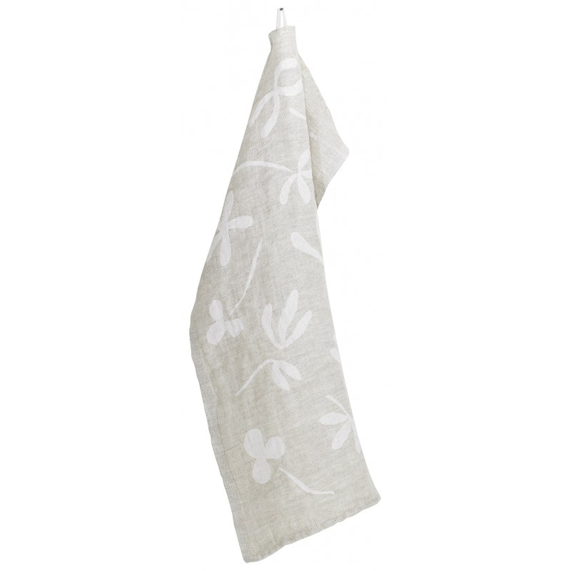 Torchon en lin lavé écologique tisse jacquard représente le motif FRIIDA, Lapuan Kankurit, Finlande Torchon en lin lavé écologique tisse jacquard représente le motif FRIIDA, Lapuan Kankurit, Finlande