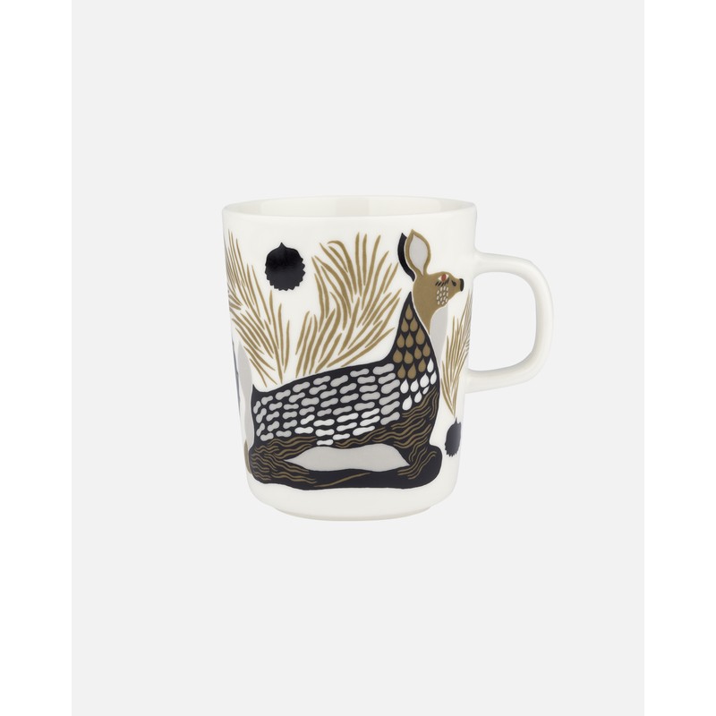 Mug Peura en grès blanc de Marimekko, volume 2.5 dl