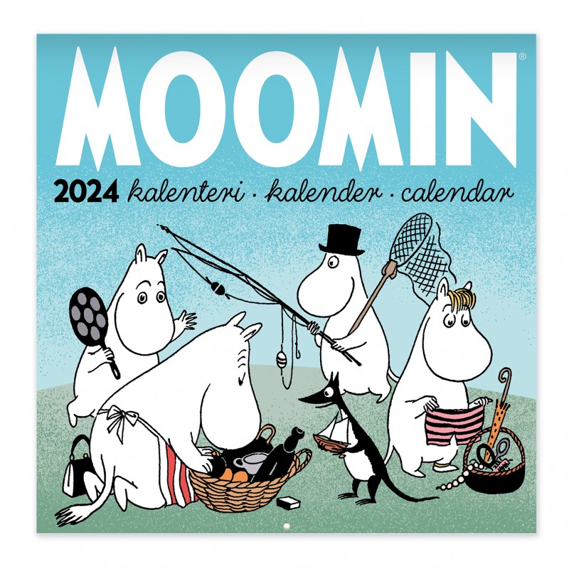 CALENDRIER MURAL MOOMIN 2024, 20 x 20 cm de TOVE JANSSON disponible