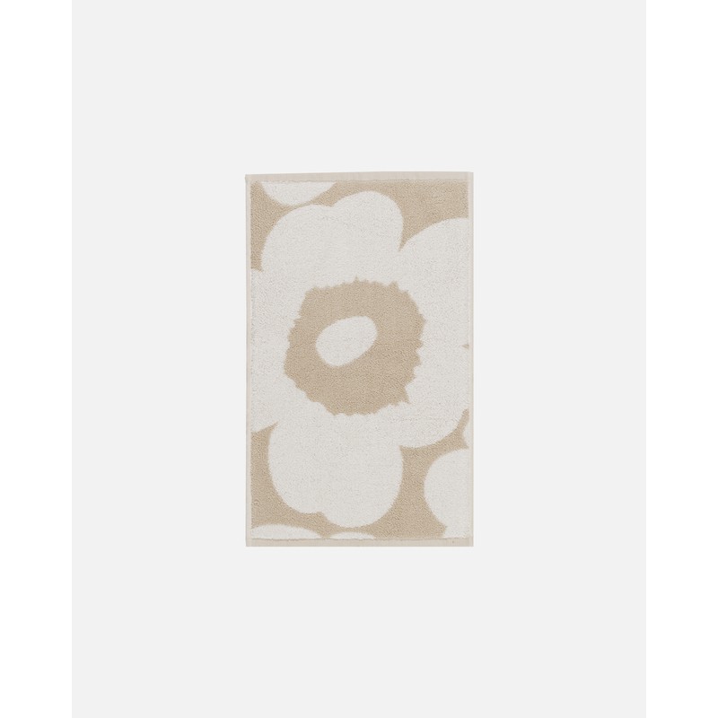 Serviette d'invité Unikko beige et blanc de la marque finlandaise Marimekko