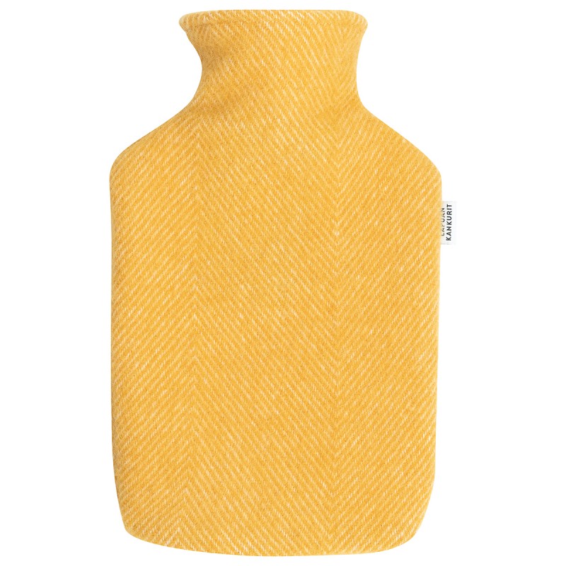 Bouillotte Arvo de Lapuan Kankurit teinture jaune naturelle.