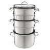 Marie, multi set de cuisson: casserole, cuisson vapeur et bain-marie de 3 litres