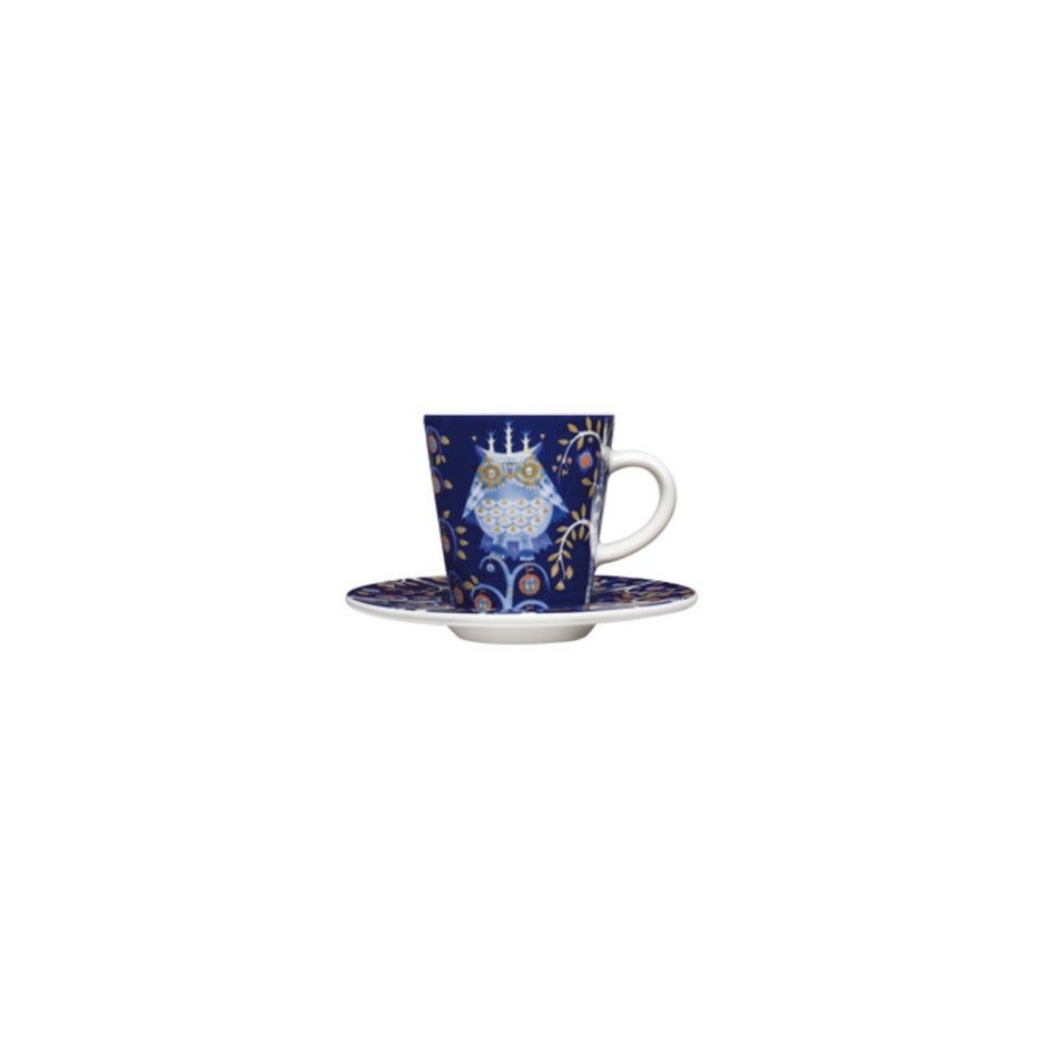 TAÏKA, Tasse à café espresso et soucoupe, bleu, Iittala TAÏKA, Tasse à café espresso et soucoupe, bleu, Iittala