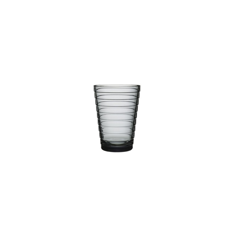 Verres Aino Aalto, 33 cl, gris, set de 2 verres