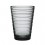 Verres Aino Aalto, 33 cl, gris, set de 2 verres