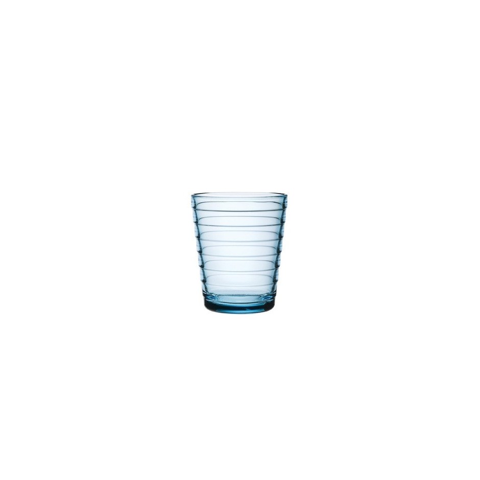 Verres Aino Aalto 22 cl, bleu ciel, set de 2 verres