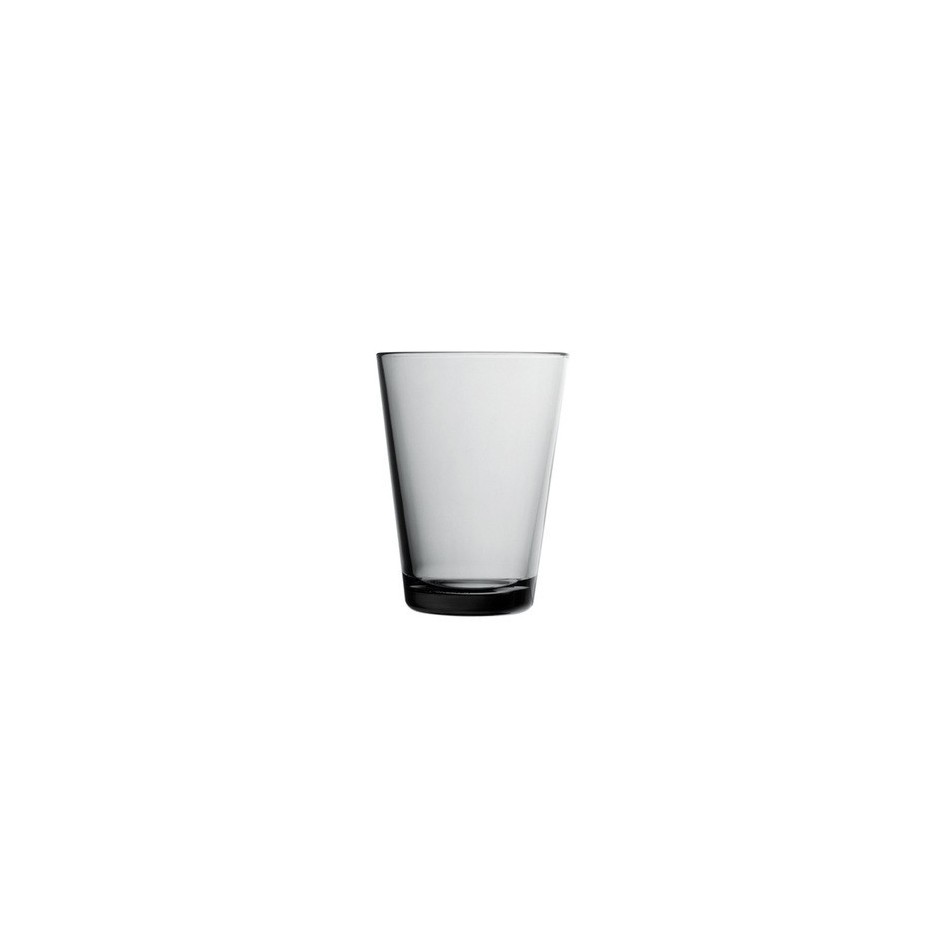 Kartio, verres 40 cl, gris, set de 2 verres