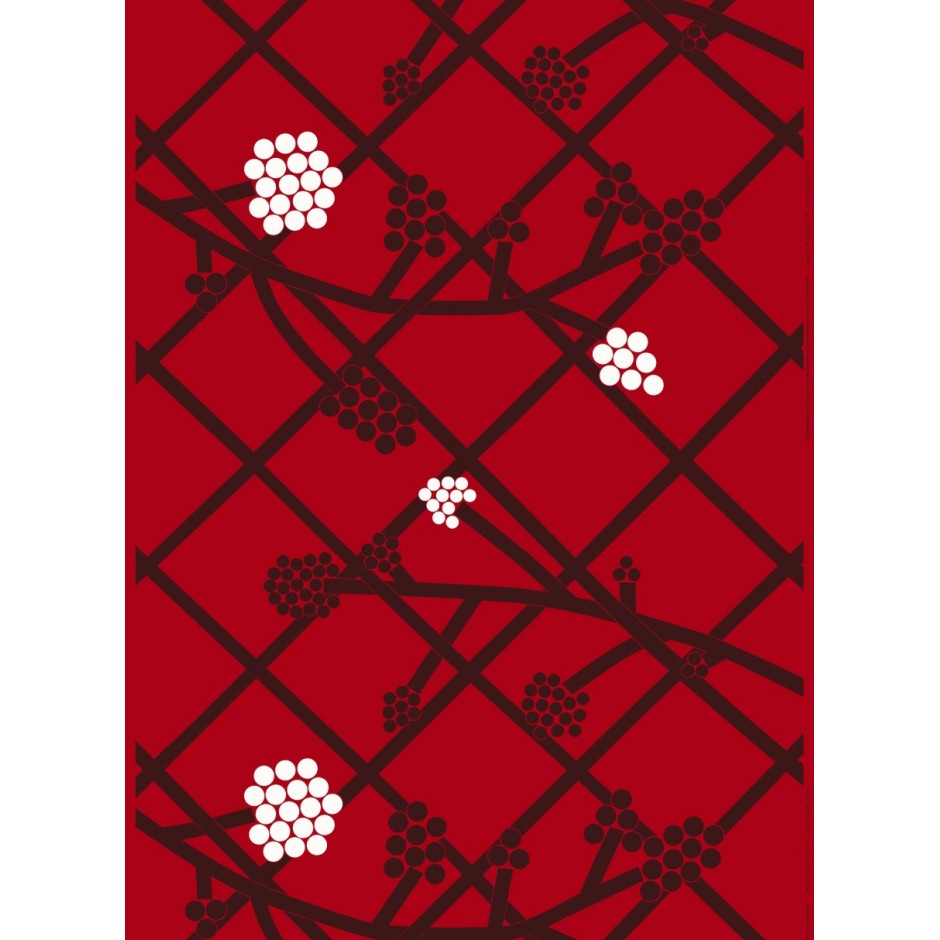 Tissu Marimekko Hortensie en coton satiné Tissu Marimekko Hortensie en coton satiné